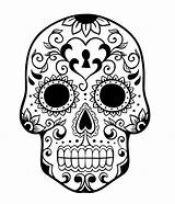 Skull Sugar Coloring Pages Simple Drawing Scary Clipartmag Print Color Beautiful Getdrawings Getcolorings sketch template