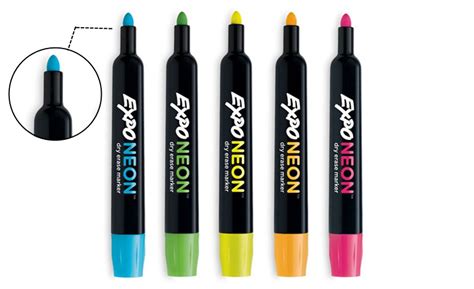 expo neon bullet tip dry erase markers  colored markers
