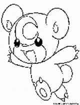 Pokemon Teddiursa Coloring Normal Pages sketch template