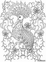 Coloring Pages Zentangle Flowers Getcolorings sketch template