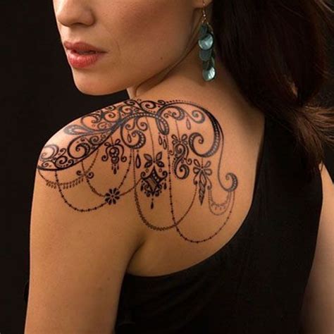 59 elegant lace tattoo designs that any girl would love … shoulder