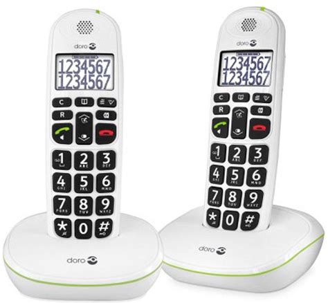 doro phoneeasy  duo dect telefoon wit bolcom