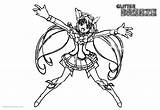 Glitter Precure sketch template