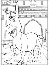Ezel Donkey Leukekleurplaten Shrek sketch template