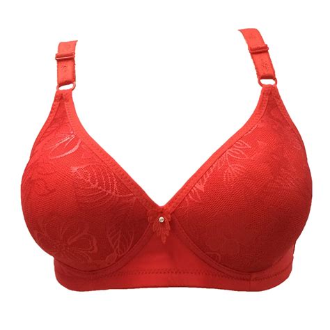 Full Coverage 36 Bra Size Push Up Knitted Mature Gather Bra For Women