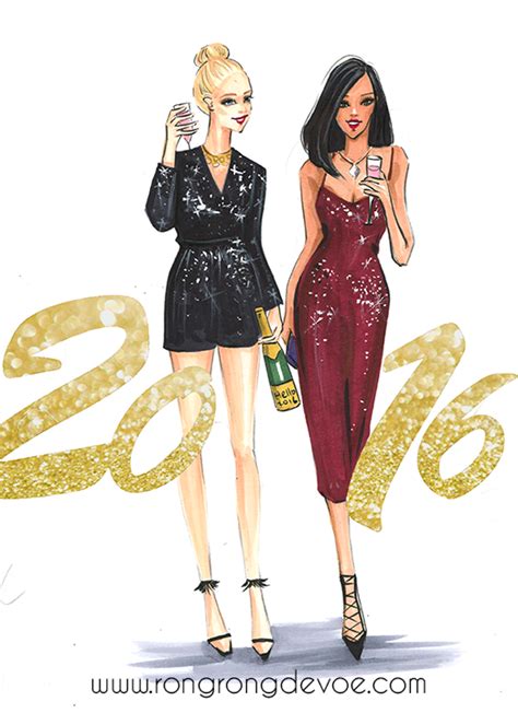 fashion illustrations  celebrate christmas   year fashion  beauty illustrator