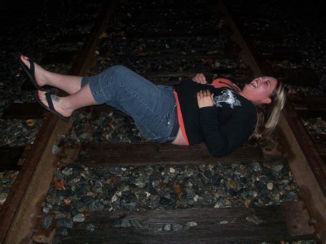 Train Track Bondage Celebrating Her Birthday At Side Stree… Flickr