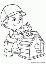 Coloring Handy Manny Tools Pages Popular sketch template