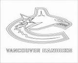 Nhl Lnh Sharks Jose Canucks Vancouver Coloriages sketch template