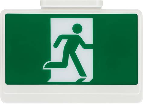 exrm emergency light thermoplastic led running man sign
