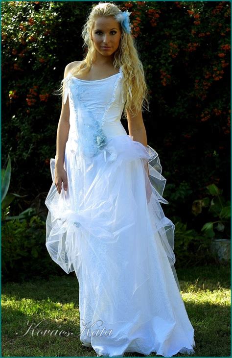 Fairy Tale Inspired Corseted Wedding Gown With Something Blue Etsy