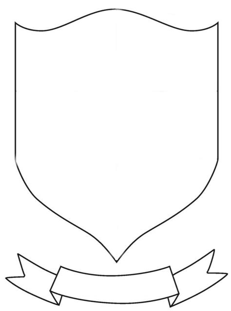 blank coat  arms shield