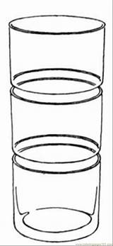 Glass Coloring Pages Printable Kitchenware Other Color sketch template