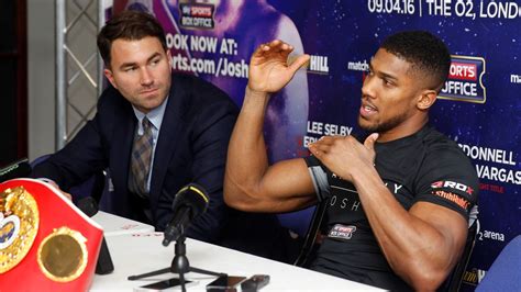 Anthony Joshua Eddie Hearn Picks Out Three Possible Us Based Opponents