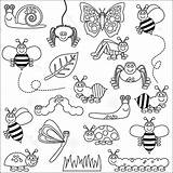 Coloring Insects Pages Insect Colouring Bug Sheets Color Bugs Cute Animal Crafts sketch template