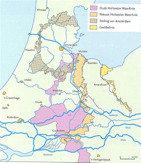 watergrenzen discutabele nederlandse landsverdediging