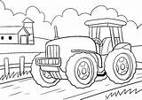 Ausmalbilder Ausdrucken Traktor Malvorlagen Bauernhof Trecker Großer sketch template