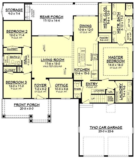 open concept ranch style home floor plans home