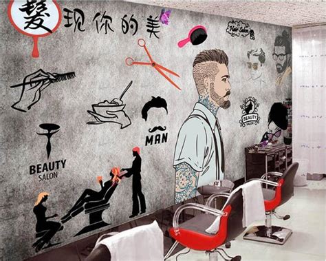 mens hair salon wall wallpaper wallpaperscom