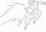 Goku Coloring Saiyan Super Ssj Blast Pages Drawing Gohan Dragon Ball Line Ssj4 Para Colorear Bros Dibujos Library Clipart Deviantart sketch template