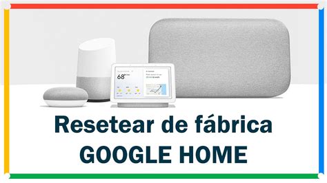 google home factory reset youtube