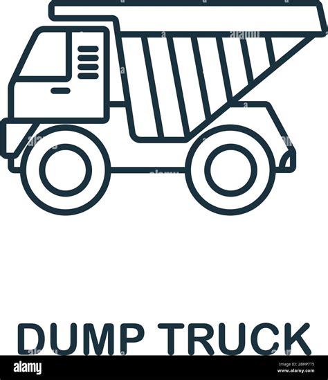 dump truck icon simple  element dump truck symbol  templates