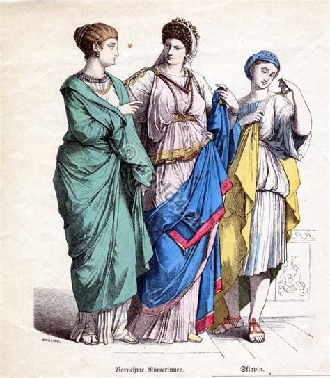 Ancient Roman Nobility Women And Female Slave