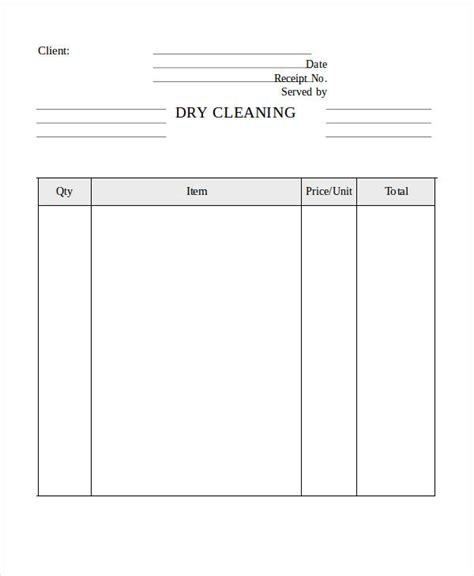 cleaning service invoice templates   ms word