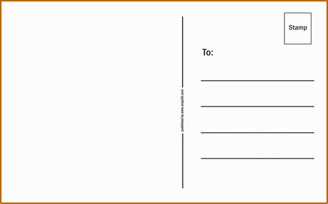 postcard printing template   double sided postcard template