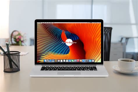 apple macbook pro retina  workstation mockup