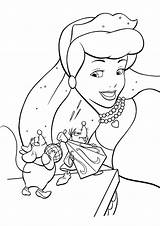 Cinderella Gus Jaq Cenicienta Coloringgames sketch template