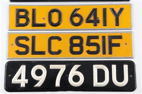british license plates assortments mid  late  century ebth