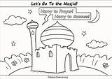 Masjid Drawing Kids Mosque Islamic Coloring Getdrawings Go Drawings sketch template