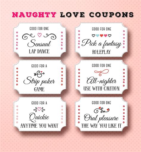 Naughty Coupon Book For Him Love Coupon For Him Sex Coupon Etsy