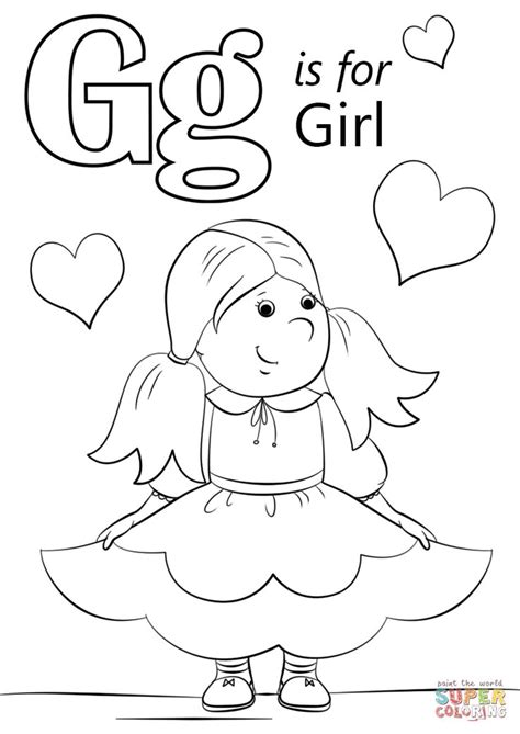 letter    girl super coloring alphabet coloring pages abc