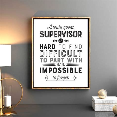 supervisor gift   great supervisor printable quote etsy