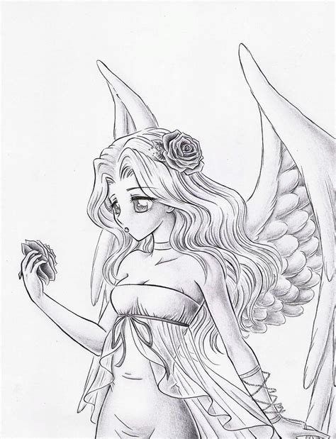 White Angel Sketch By Dayserosi On Deviantart