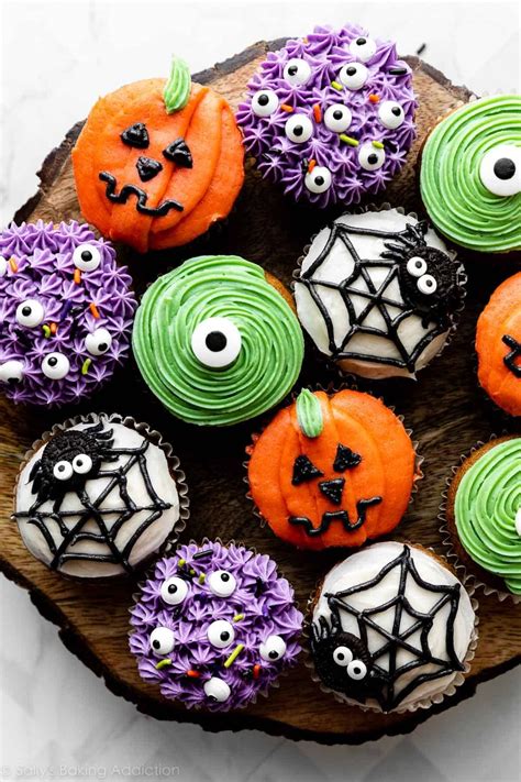 embellished halloween cupcakes video sallys baking habit