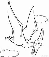 Dinosaur Coloring Pages Pterodactyl Flying Dinosaurs Kids Printable Drawing Dino Para Dinossauro Colouring Colorir Online Sheets Color Print Cool2bkids Rocks sketch template