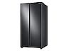 cu ft smart side  side refrigerator  black stainless steel refrigerators rsaasgaa