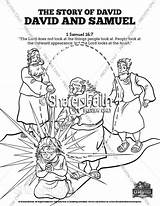 Coloring Pages Sunday School Samuel David Kids sketch template