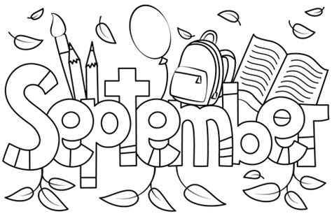 september coloring pages coloring pages  kids  adults