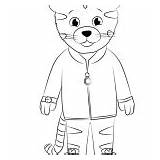 Tiger Daniel Coloring Pages Elaina Miss Tagged Cartoons Pbs Posted Kids sketch template