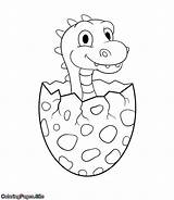 Coloring Dinosaur Baby Pages Dinosaurs Kids Print sketch template