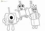 Coloring Numberblocks Pages Printable Characters Popular sketch template