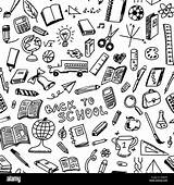 School Supplies Doodle Sketch Vector Style Pattern Seamless Drawing Illustration Alamy Getdrawings Paintingvalley Stock sketch template