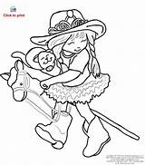 Cowgirl Number1 Irl Monster Cowgirls sketch template