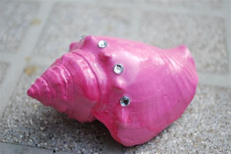 pink blinged  shell  love shelling