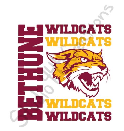 bethune cookman tigers svg  png etsy
