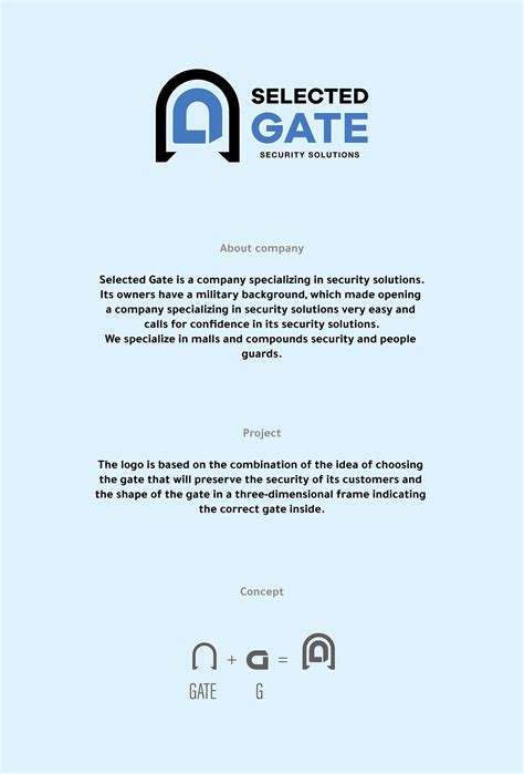 selected gate brand identity  behance